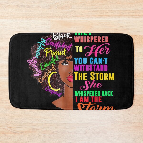 Item preview, Black History Month African Woman Afro I Am The Storm  designed and sold by cysandy.