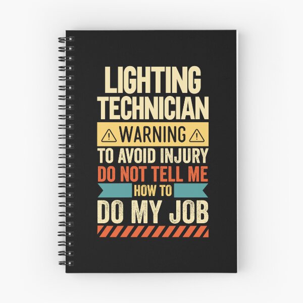 Item preview, Lighting Technician Warning designed and sold by wittyshop.