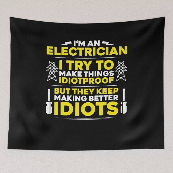 Item preview, Electrician Lineman Wireman Electronics Technician designed and sold by Krautshirts.