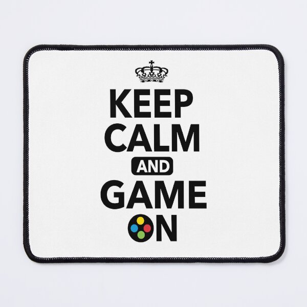 Item preview, Keep Calm And Game On Funny Quotes designed and sold by JooArtPrints ★★★★★.