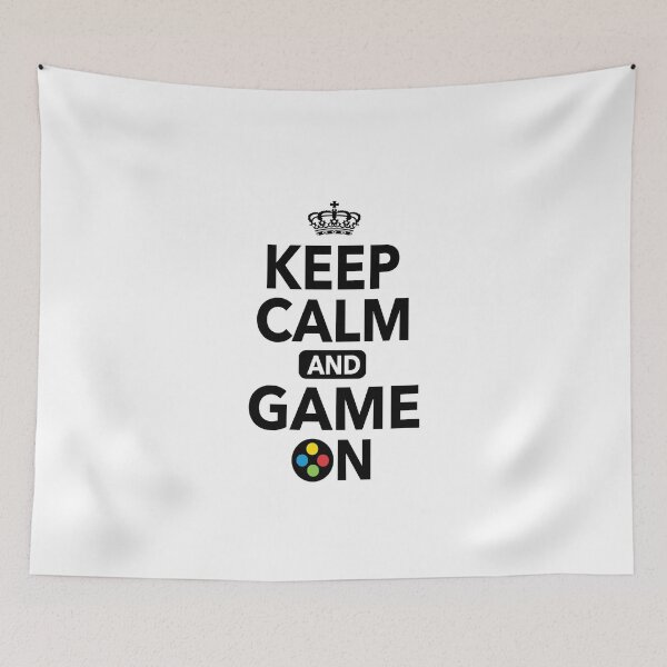 Item preview, Keep Calm And Game On Funny Quotes designed and sold by JooArtPrints  ★★★★★.
