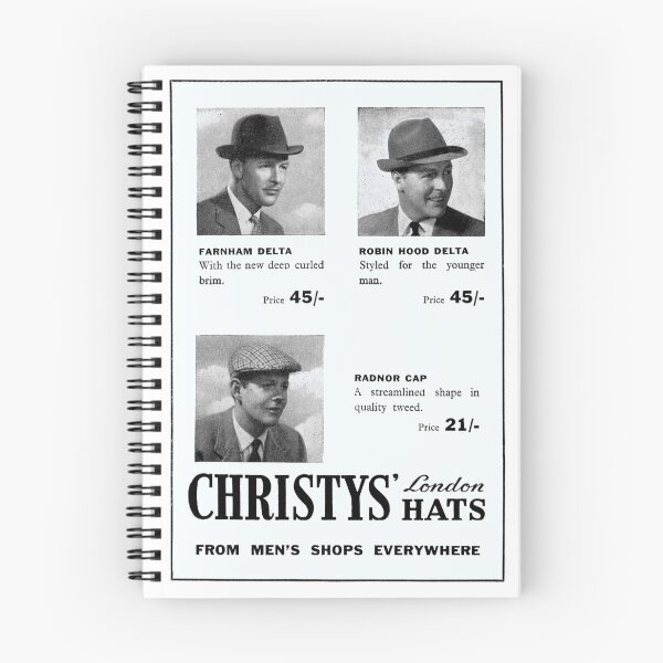 Item preview, Vintage Christy's Hats advert designed and sold by Random Railways.