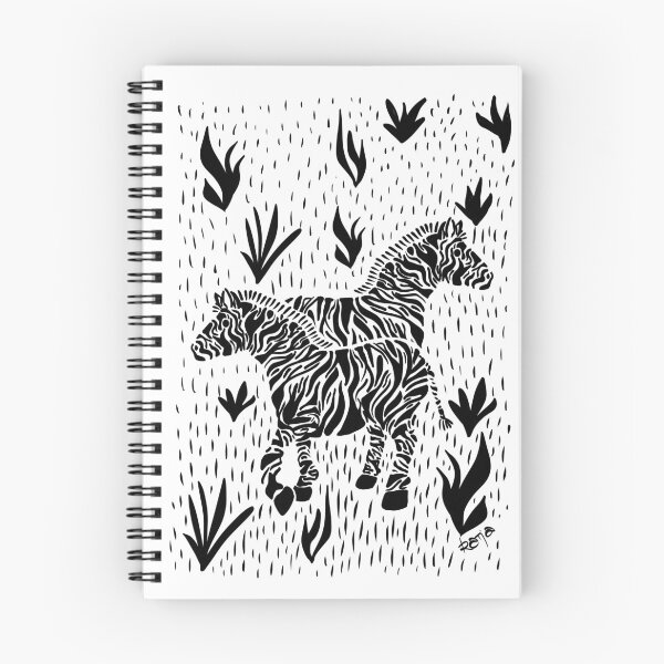 Item preview, Zebras on a meadow in b/w designed and sold by kbackesneu.