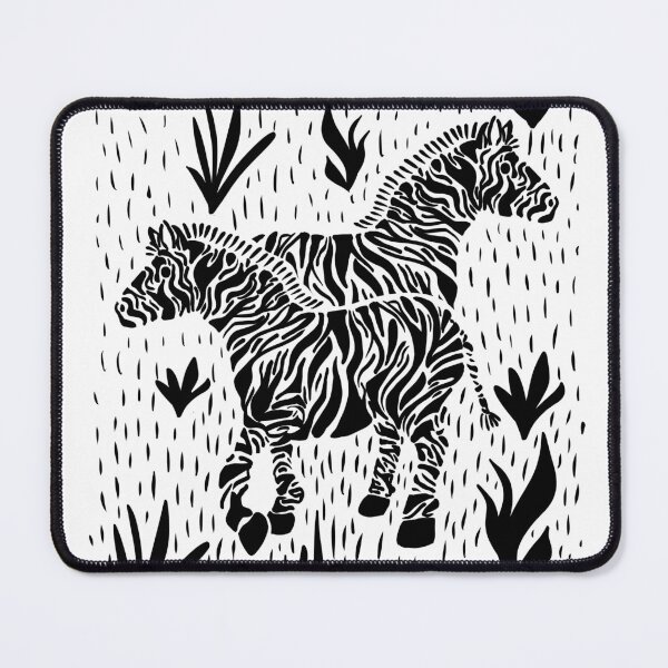 Artikelvorschau, Zebras auf Wiese in s/w entworfen und verkauft von kbackesneu.