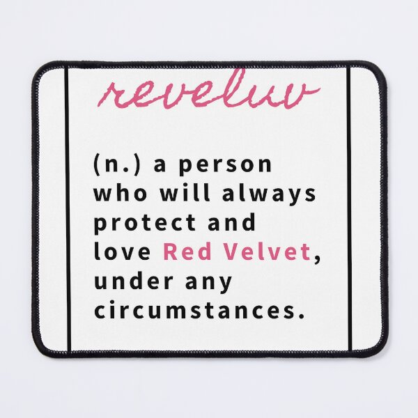 Item preview, Red Velvet (Reveluv) | Kpop typographic design |  designed and sold by YourMinimalist-.