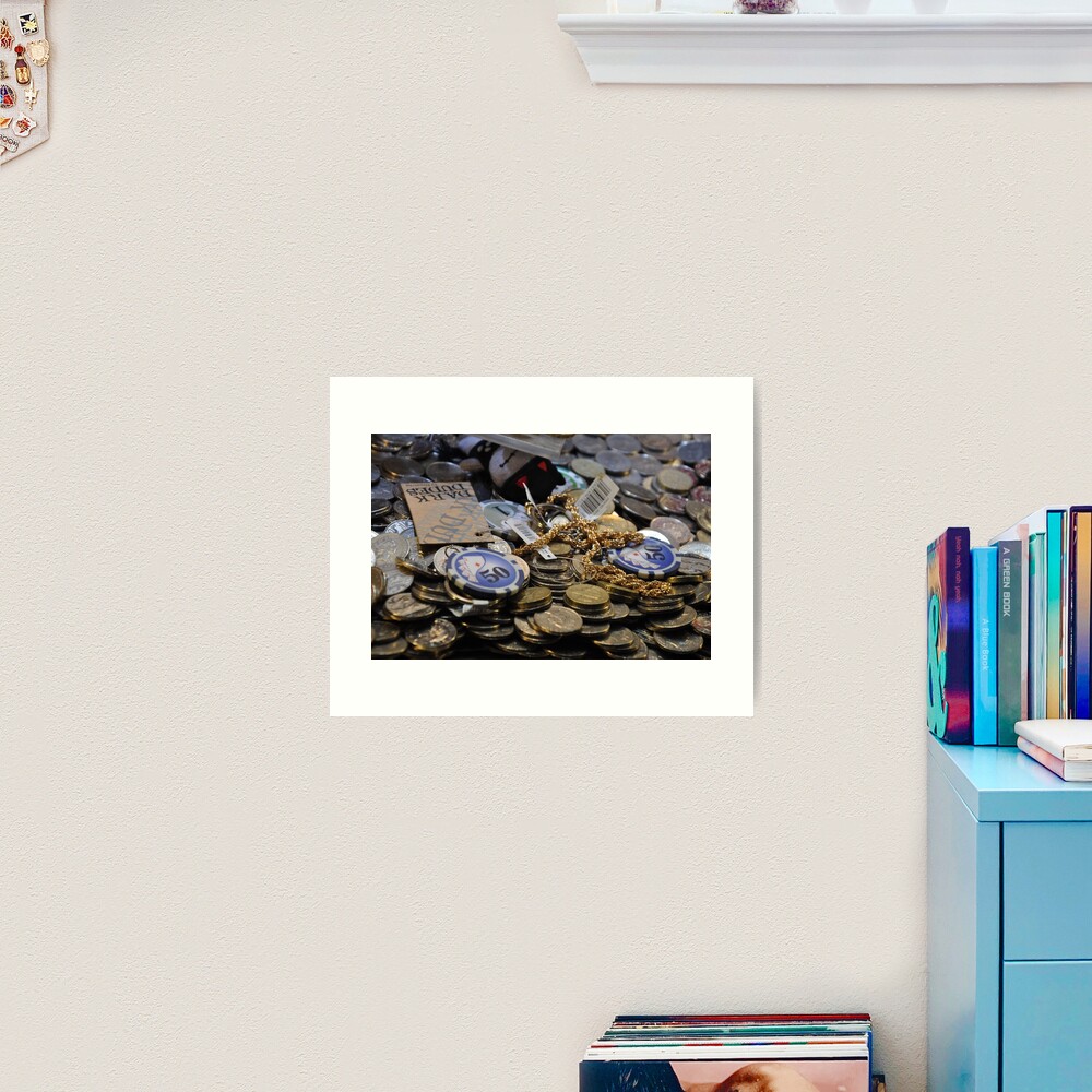 Winnings - coins Art Print