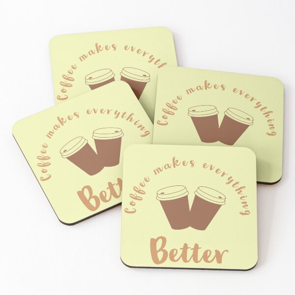 Item preview, Coffee makes everything better coffe lover quotes designed and sold by Tarun Bisht.