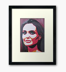 Portrait of a tough woman Framed Print
