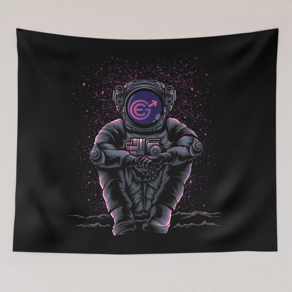 Artikelvorschau, Astronaut Sitting Evergrow EGC Coin Trading Crypto Token Blockchain Wallet entworfen und verkauft von EarlineCormier.