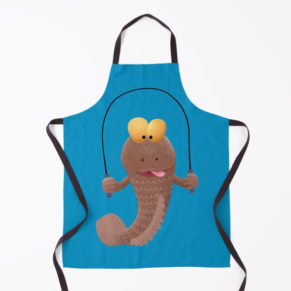 Item preview, Funny skipping mudskipper fish cartoon designed and sold by FrogFactory.