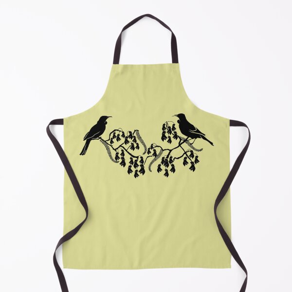 Item preview, Two Tui birds feeding on a kowhai flower designed and sold by Kiwidom.