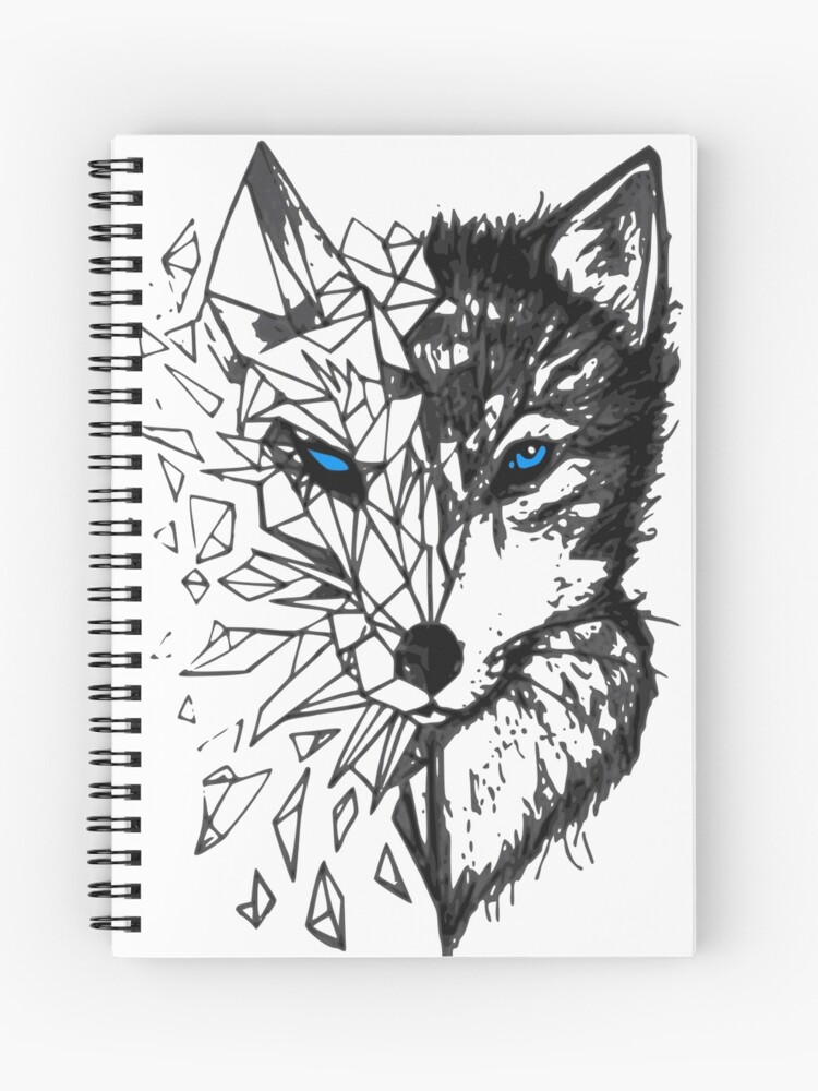 Cuaderno de espiral «Lobo Tribal» de Garau138 | Redbubble