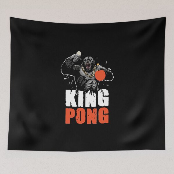 Item preview, King Pong Whiff Whaff Funny Table Tennis Ping Pong Player designed and sold by Nessshirts.