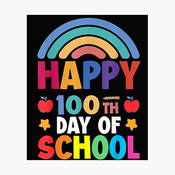 Item preview, Rainbow 100th day for teacher _ kids 100 day of school T-Shirt designed and sold by Kelley-Repik.