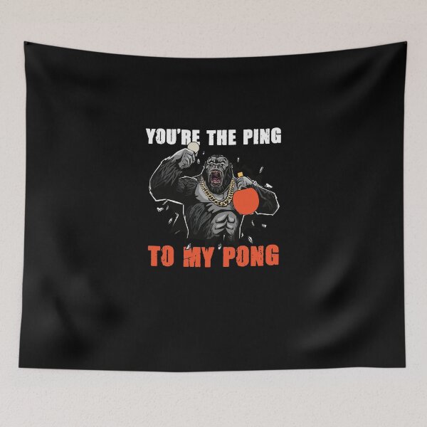 Item preview, Ping Pong King Humor Funny Whiff Whaff Table Tennis Player designed and sold by Nessshirts.
