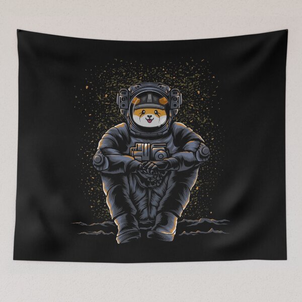 Item preview, Astronaut Sitting Floki Inu Coin Trading Crypto Token Blockchain Wallet designed and sold by EarlineCormier.