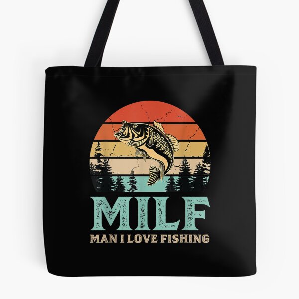 Artikelvorschau, Milf Retro Vintage Mann Ich liebe Angeln entworfen und verkauft von cysandy.