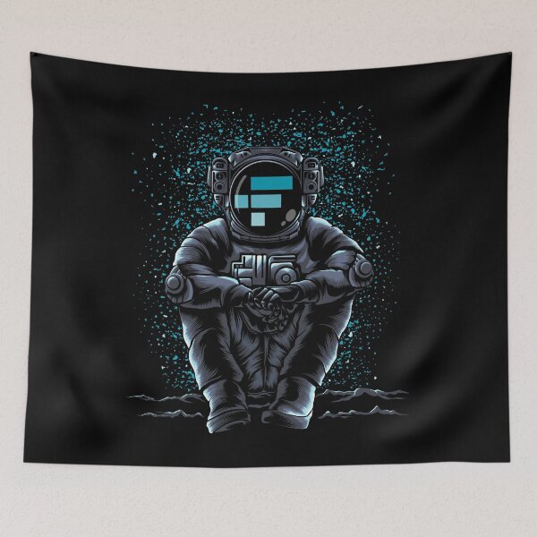 Item preview, Astronaut Sitting FTX Coin Trading Crypto Token Blockchain Wallet designed and sold by EarlineCormier.