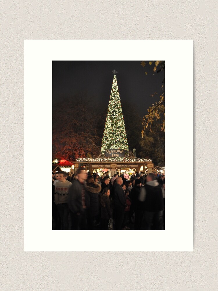 Alternate view of Christmas in town Art Print