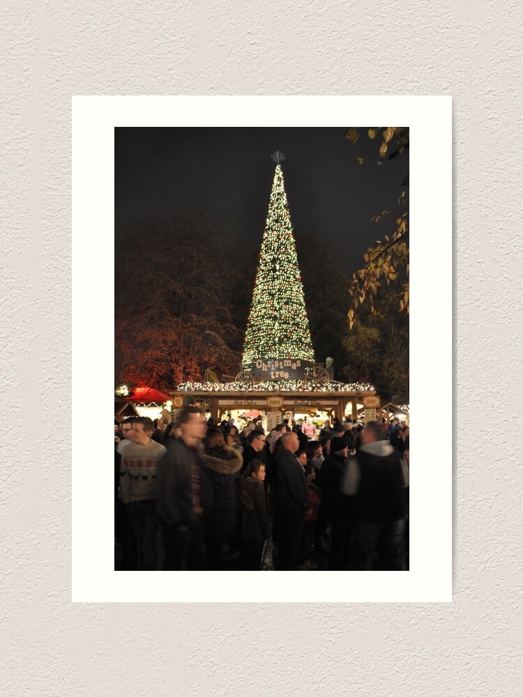 Alternate view of Christmas in town Art Print