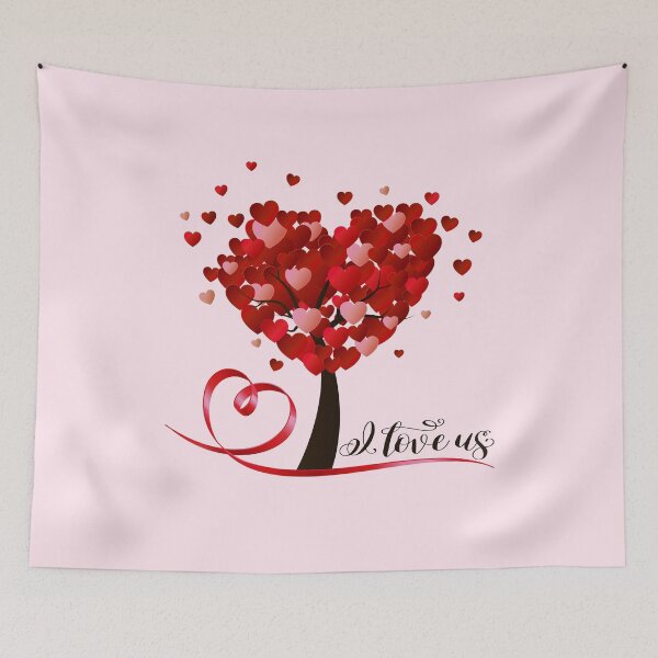 Item preview, I Love Us! (Red) designed and sold by PawsitiveMum.