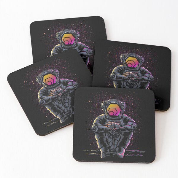 Item preview, Astronaut Sitting HEX Coin Trading Crypto Token Blockchain Wallet designed and sold by EarlineCormier.