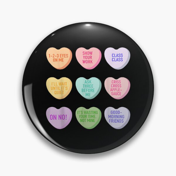 Item preview, Funny Teacher Valentines Day Conversation Heart School  designed and sold by cysandy.