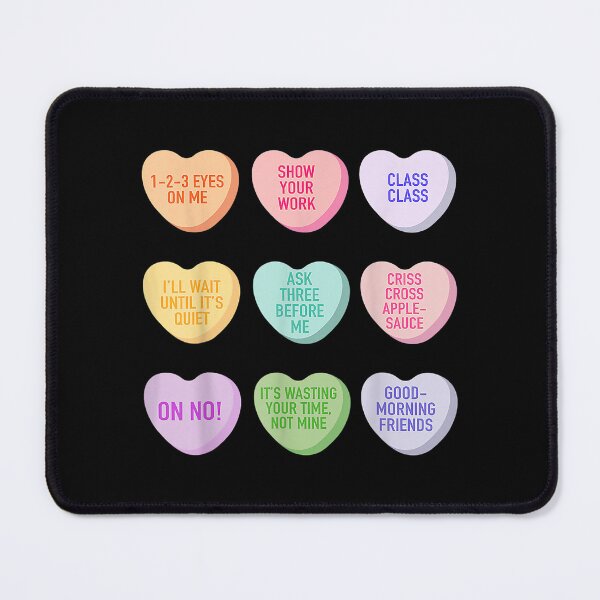 Item preview, Funny Teacher Valentines Day Conversation Heart School  designed and sold by cysandy.