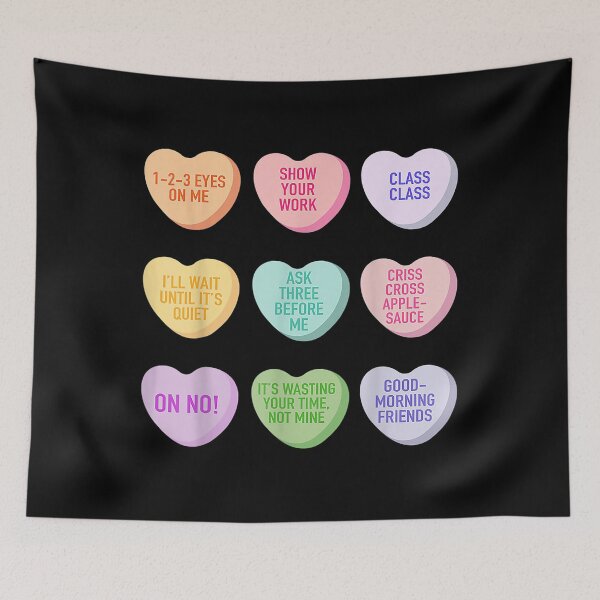 Item preview, Funny Teacher Valentines Day Conversation Heart School  designed and sold by cysandy.