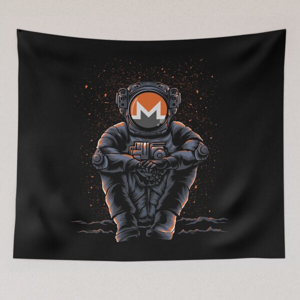 Item preview, Astronaut Sitting Monero XMR Coin To The Moon Trading Crypto Token Blockchain Wallet designed and sold by EarlineCormier.