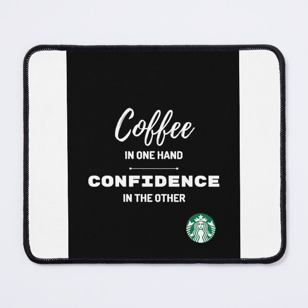 Item preview, coffee in one hand, confidence your self designed and sold by Saif6X.