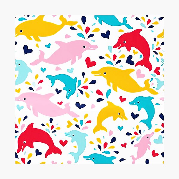 Item preview, Love Colorful Dolphins designed and sold by SweetPea49.