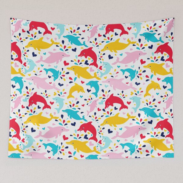 Item preview, Love Colorful Dolphins designed and sold by SweetPea49.