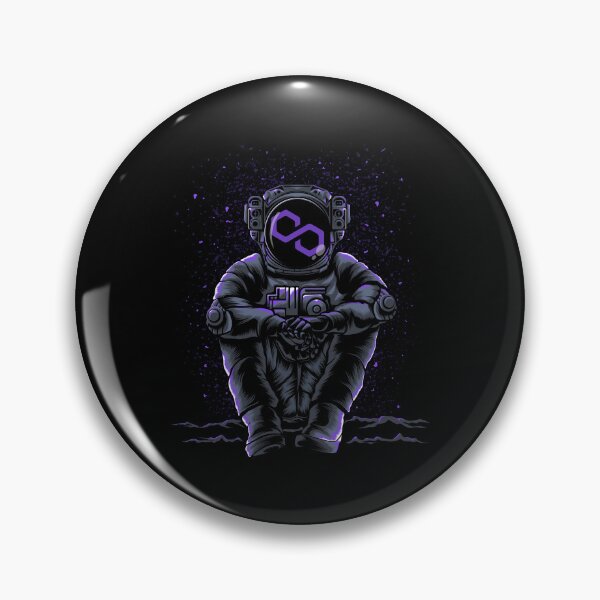 Item preview, Astronaut Sitting Polygon Matic Coin To The Moon Trading Crypto Token Blockchain Wallet designed and sold by EarlineCormier.