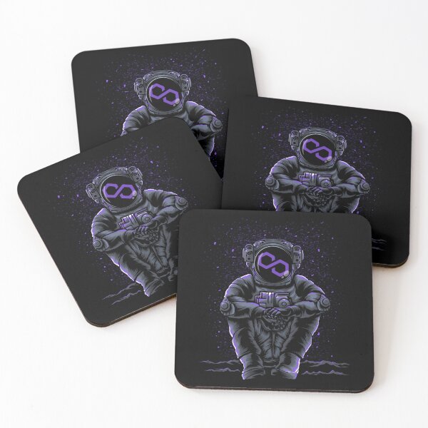 Item preview, Astronaut Sitting Polygon Matic Coin To The Moon Trading Crypto Token Blockchain Wallet designed and sold by EarlineCormier.