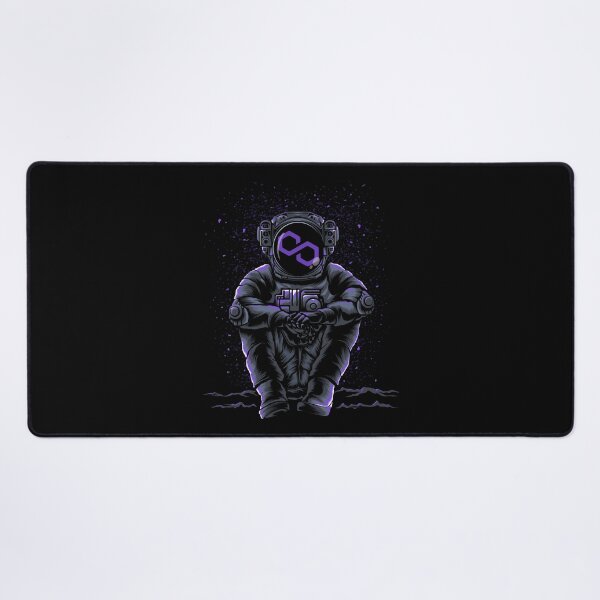 Item preview, Astronaut Sitting Polygon Matic Coin To The Moon Trading Crypto Token Blockchain Wallet designed and sold by EarlineCormier.