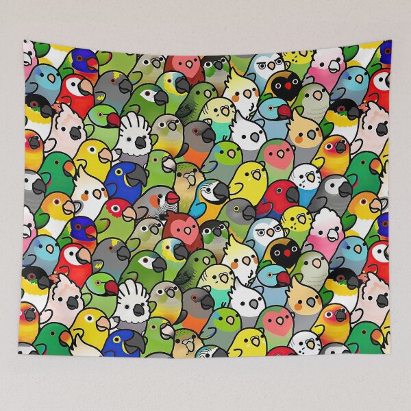 Item preview, Cute Colorful Parrots  designed and sold by SweetPea49.