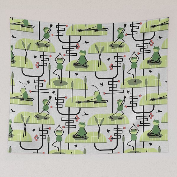 Item preview, Funny Frog Yoga Drawing designed and sold by SweetPea49.