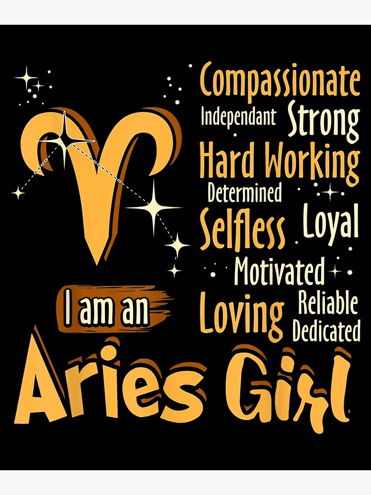 I Am An Aries Girl Zodiac Sign Women Funny