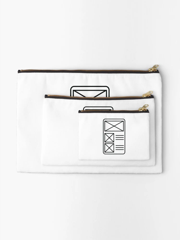 Thumbnail 2 of 4, Zipper Pouch, wireframes designed and sold by UXUI-LAB.