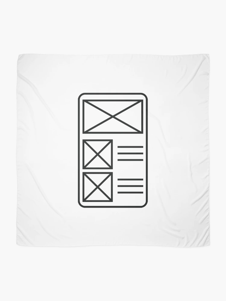 Thumbnail 2 of 3, Scarf, wireframes designed and sold by UXUI-LAB.