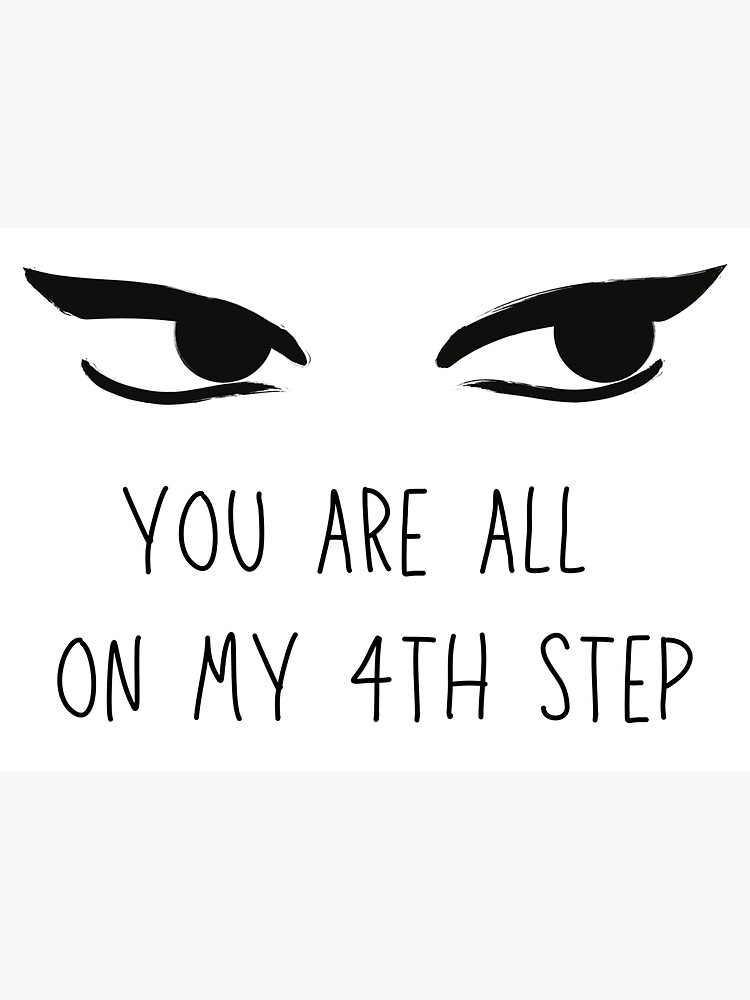 "Step 4. Funny AA Humour. " Sticker for Sale by superbling | Redbubble