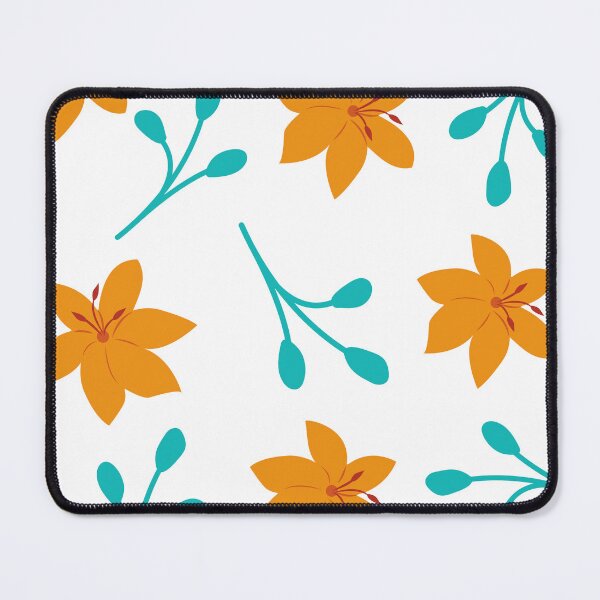 Item preview, Orange flower and leaf pattern designed and sold by aly2417.