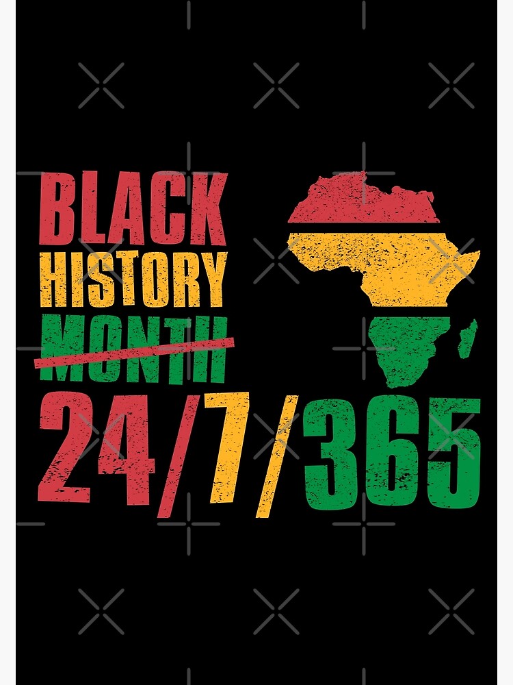 Póster «Black History 24 7 365, Mes de la Historia Negra, Celebrando la ...