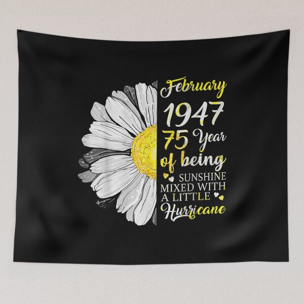Item preview, February Girl 1947 75 Years Old 75th Birthday Gift  designed and sold by cysandy.