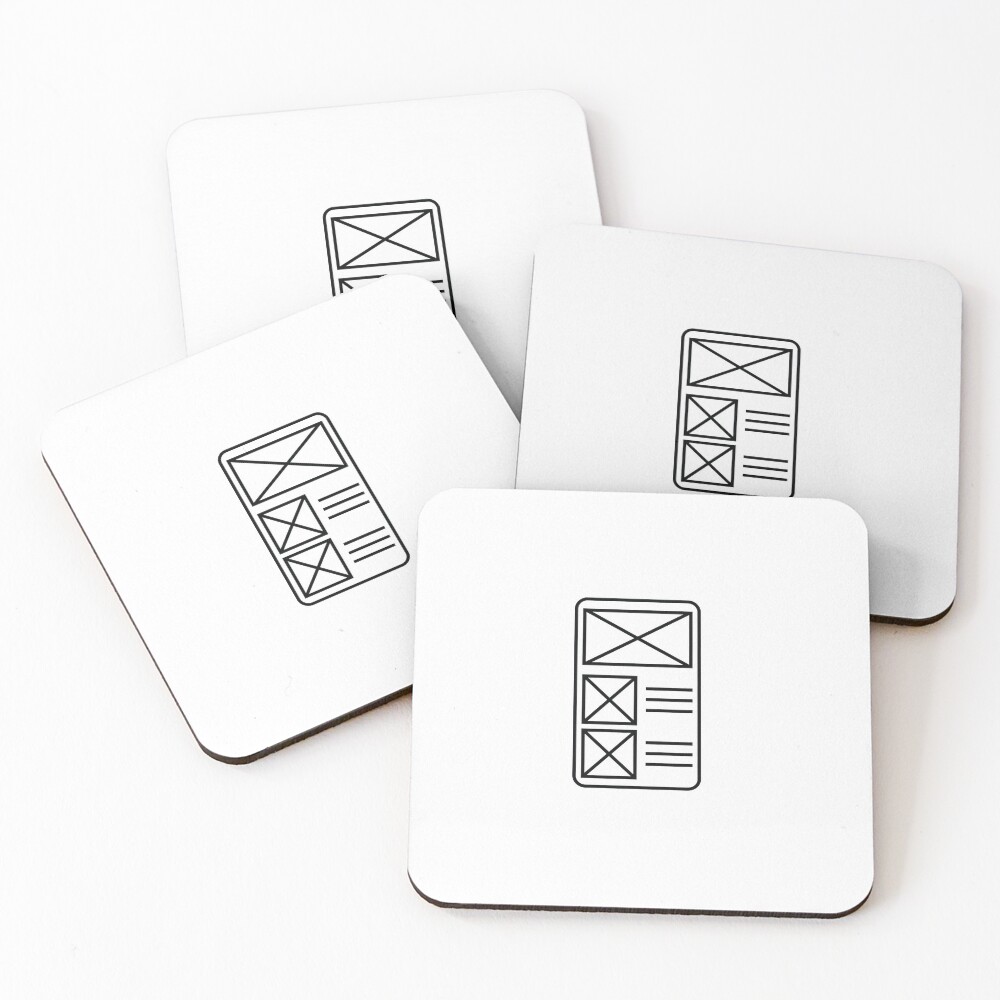 Item preview, Coasters (Set of 4) designed and sold by UXUI-LAB.