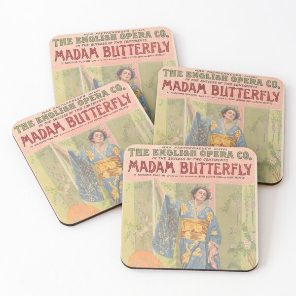 Item preview, Madam Butterfly - English Opera Co. Poster designed and sold by leafsquare.