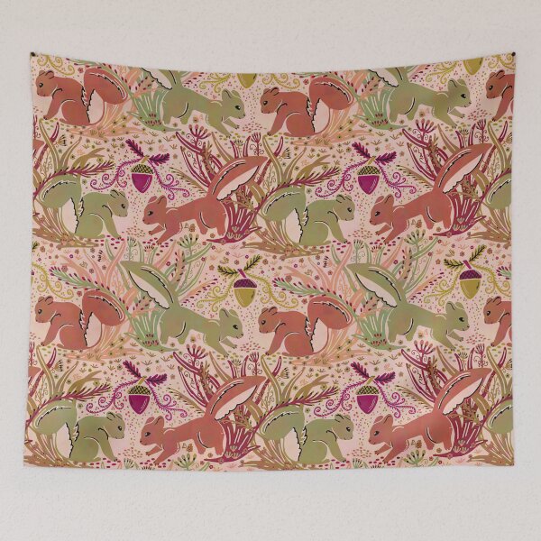 Item preview, Squirrel With Floral And Nuts  designed and sold by SweetPea49.