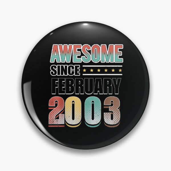 Item preview, 19 Bday Decoration 19th Birthday Awesome Since February 2003  designed and sold by cysandy.