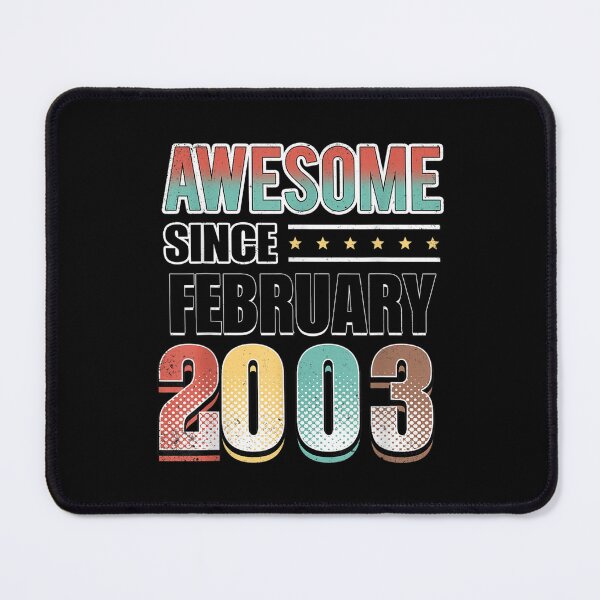 Item preview, 19 Bday Decoration 19th Birthday Awesome Since February 2003  designed and sold by cysandy.